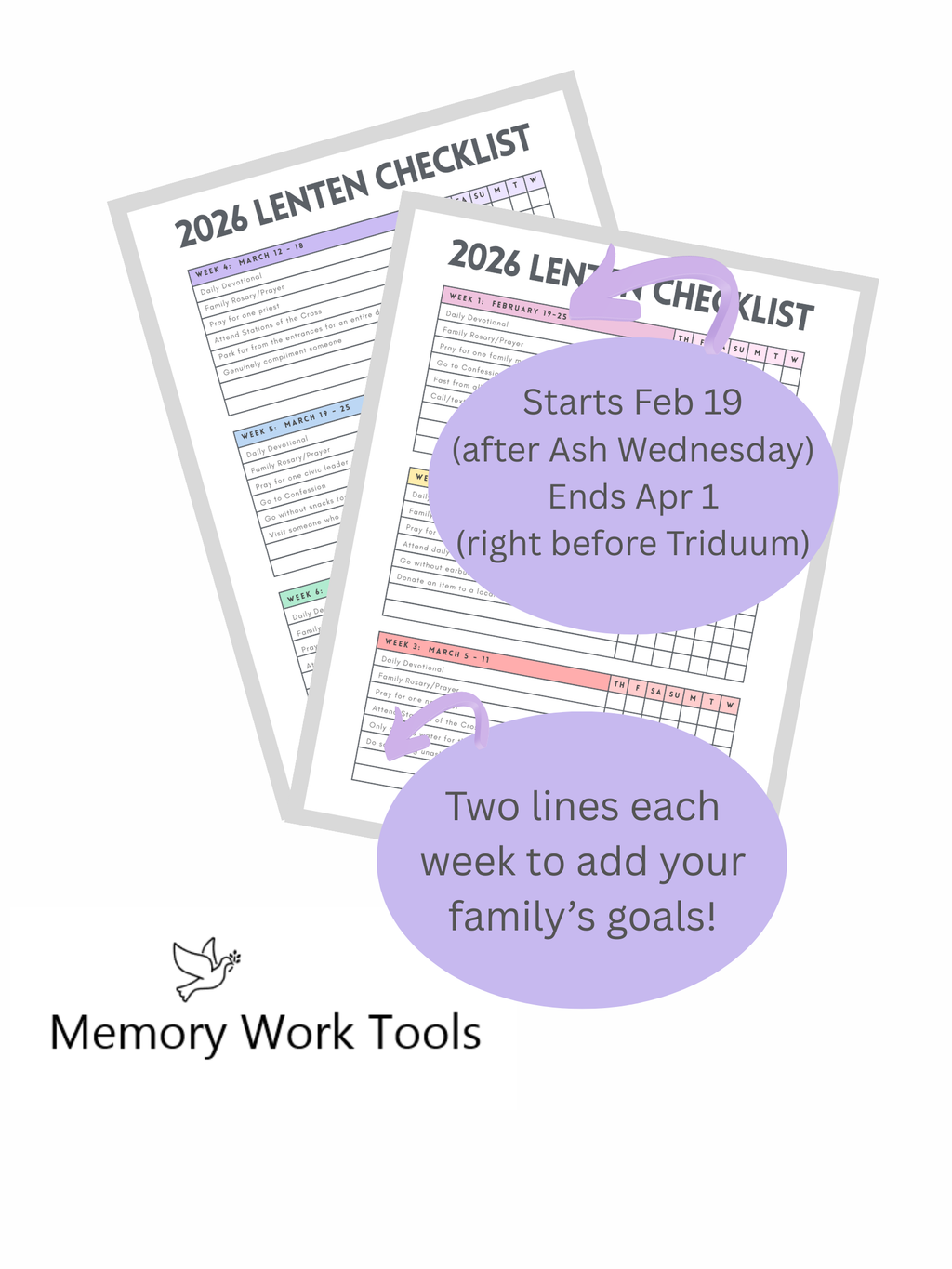 2026 Lenten Checklist