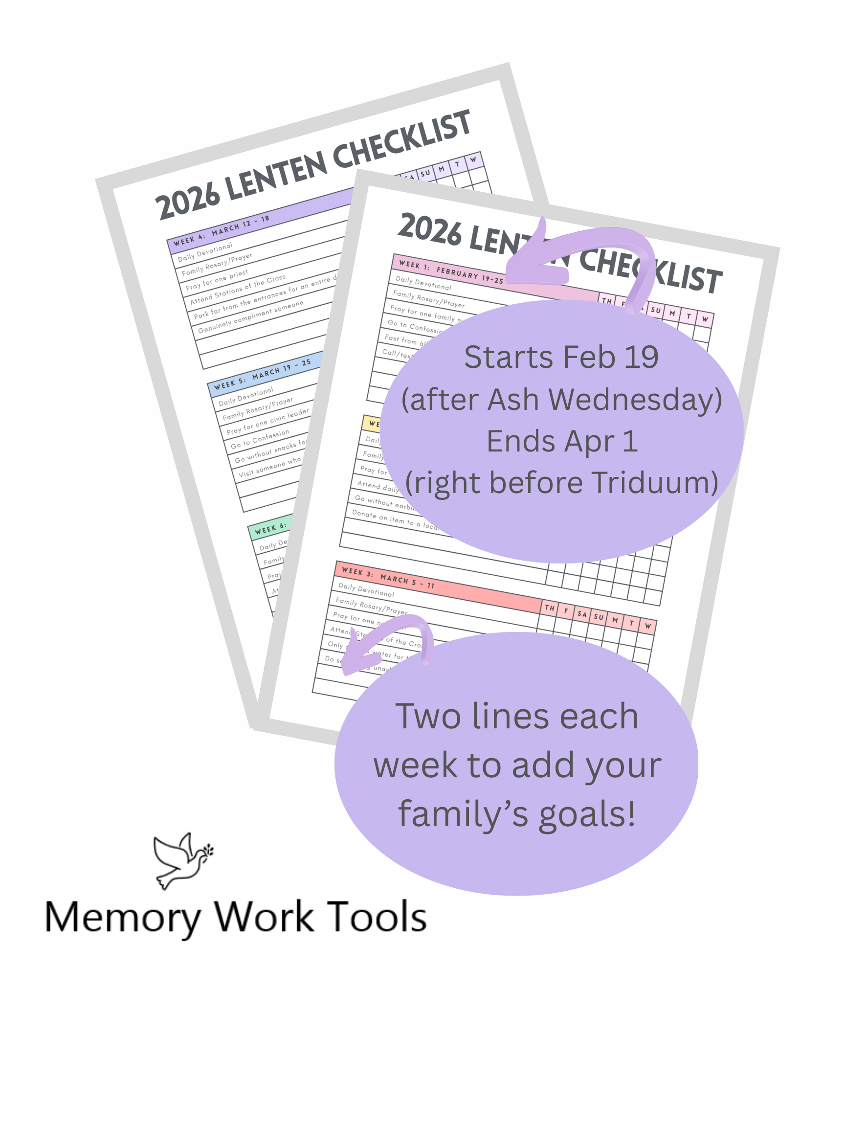 2026 Lenten Checklist