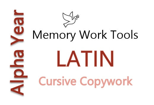 CCM Alpha Latin Cursive Copywork