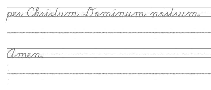 CCM Alpha Latin Cursive Copywork