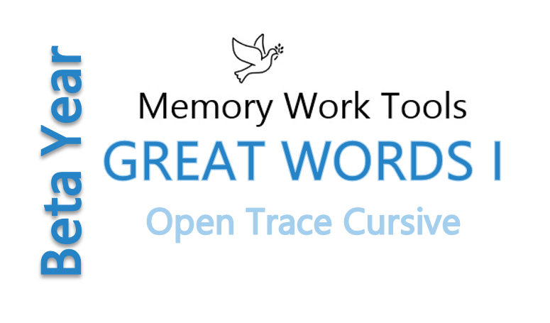 CCM Beta Great Words I Copywork Complete Set