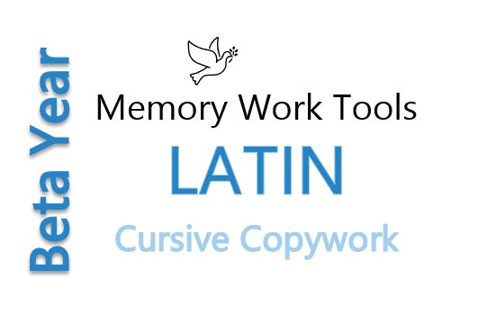 CCM Beta Latin Cursive Copywork
