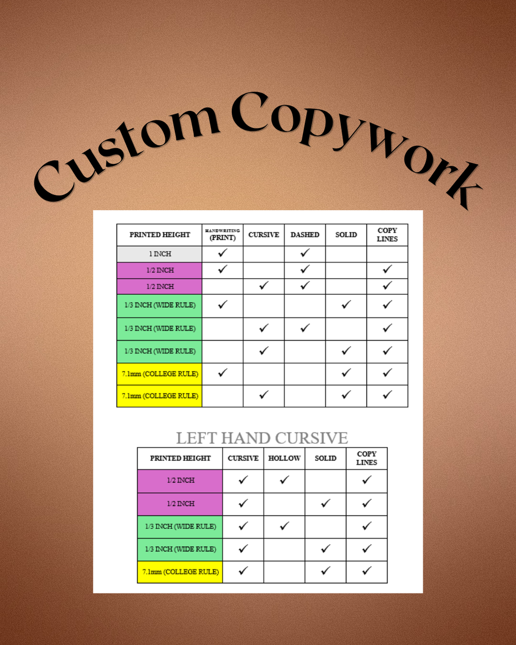 Custom Order Request