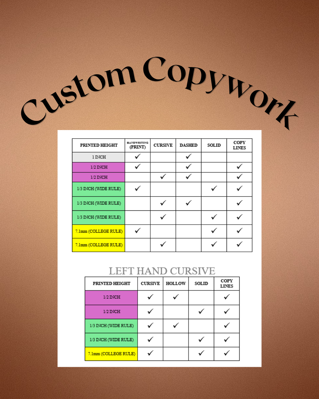 Custom Order Request