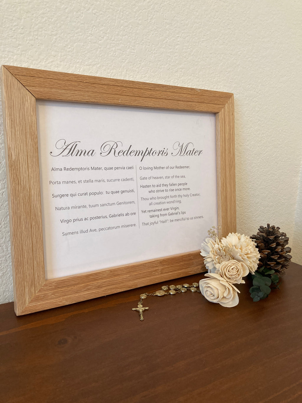 Latin Prayers - Alma Redemptoris Mater - Visual Aid