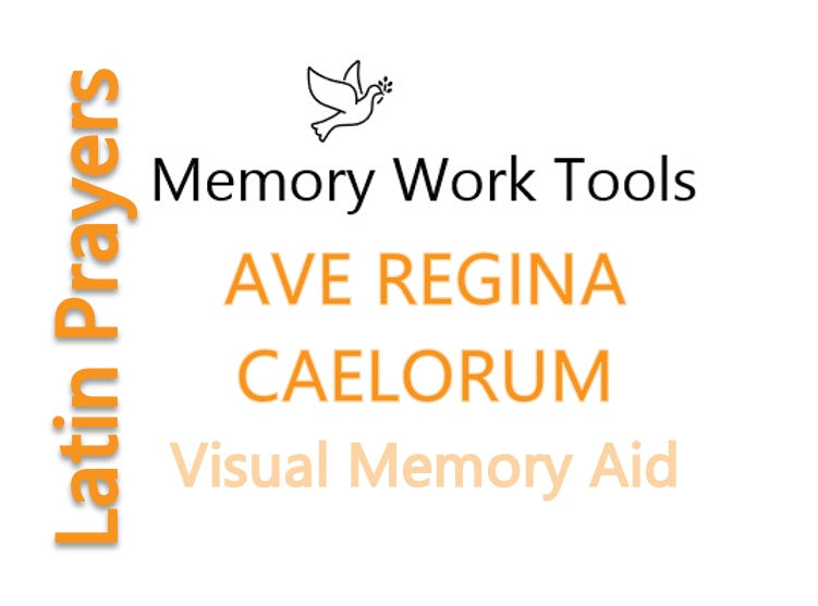 Latin Prayers - Ave Regina Caelorum - Visual Aid