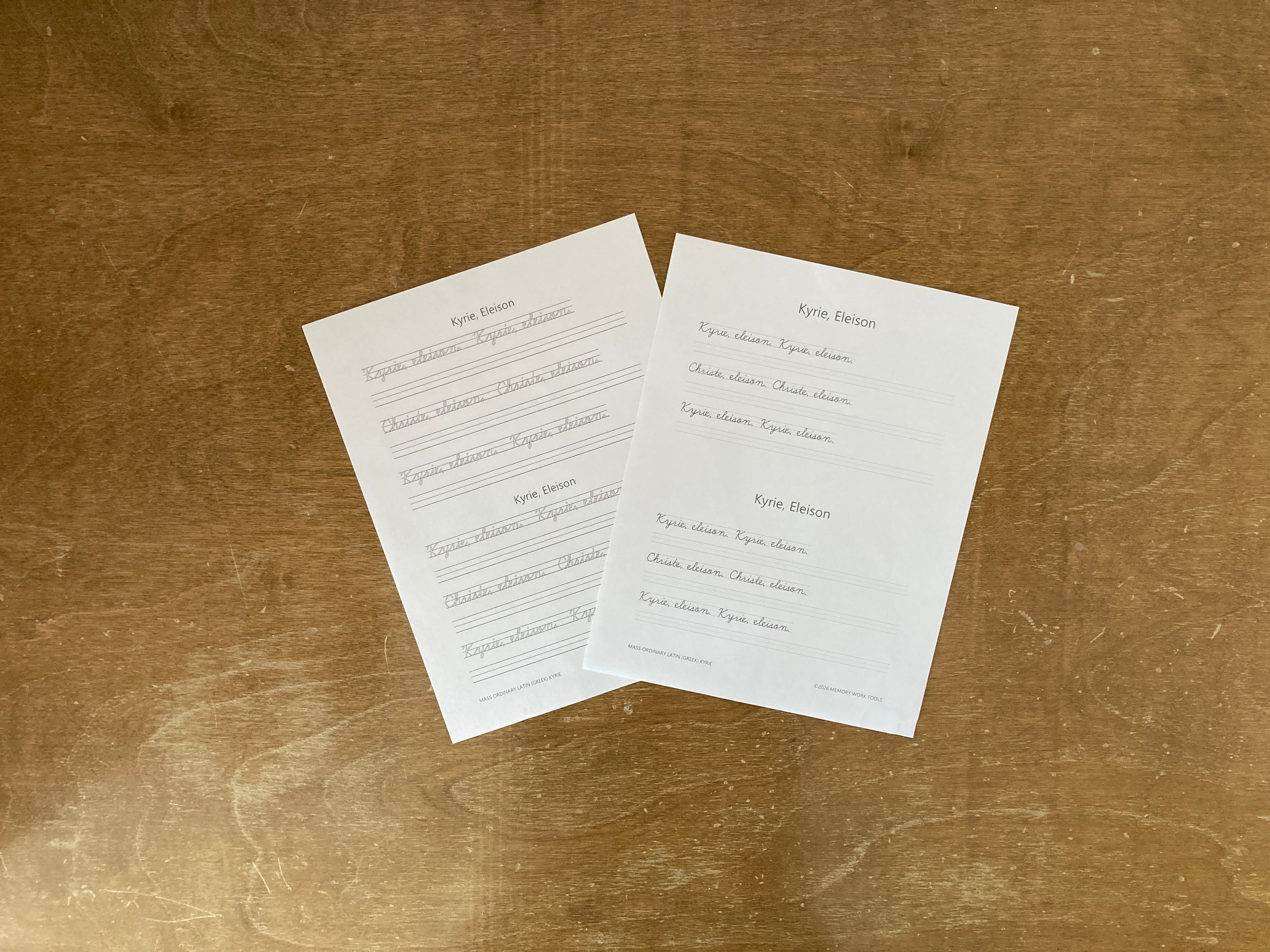 Mass Ordinary in Latin | Learn the Lenten Mass Parts | Cursive Copywork