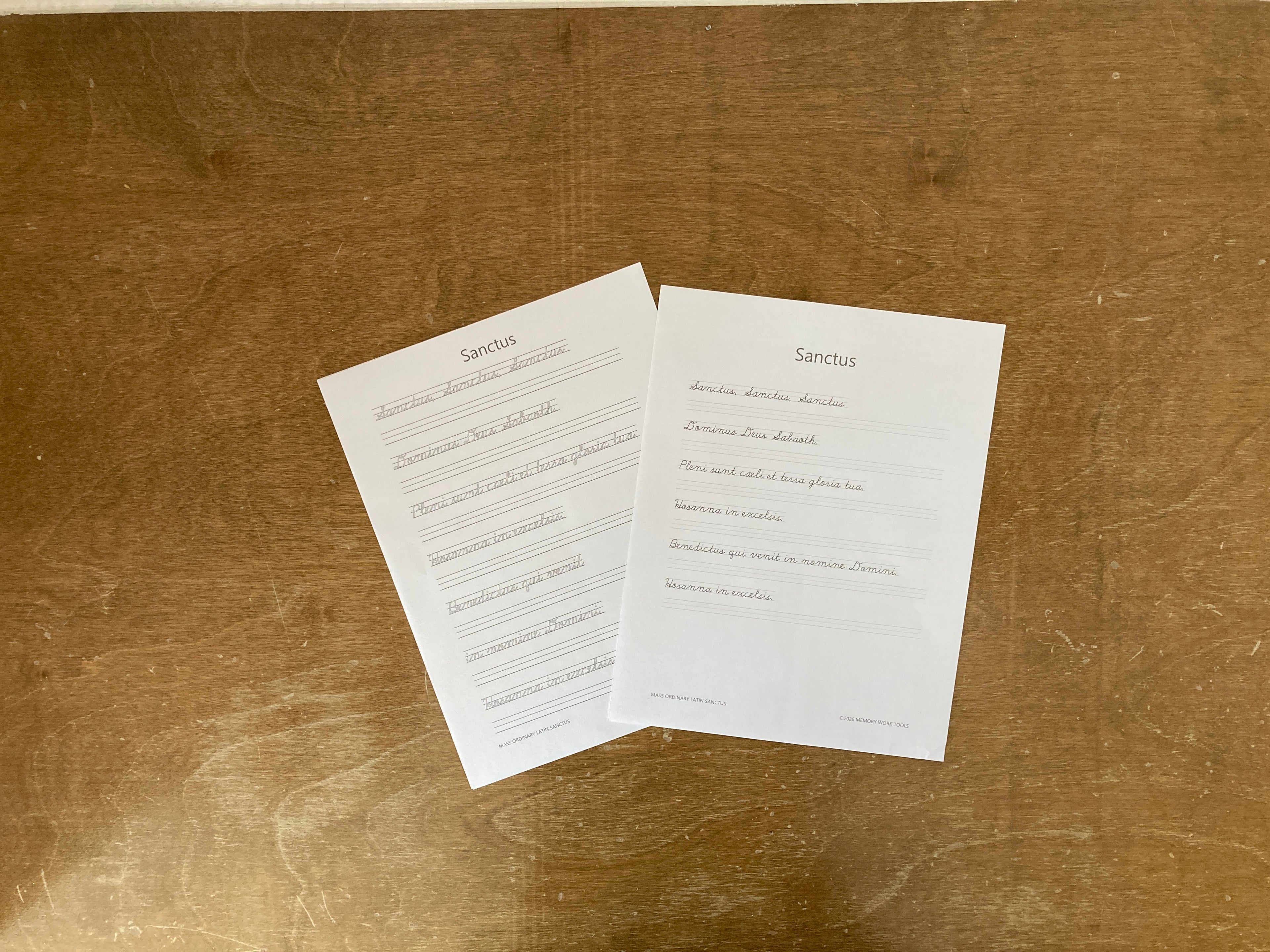 Mass Ordinary in Latin | Learn the Lenten Mass Parts | Cursive Copywork