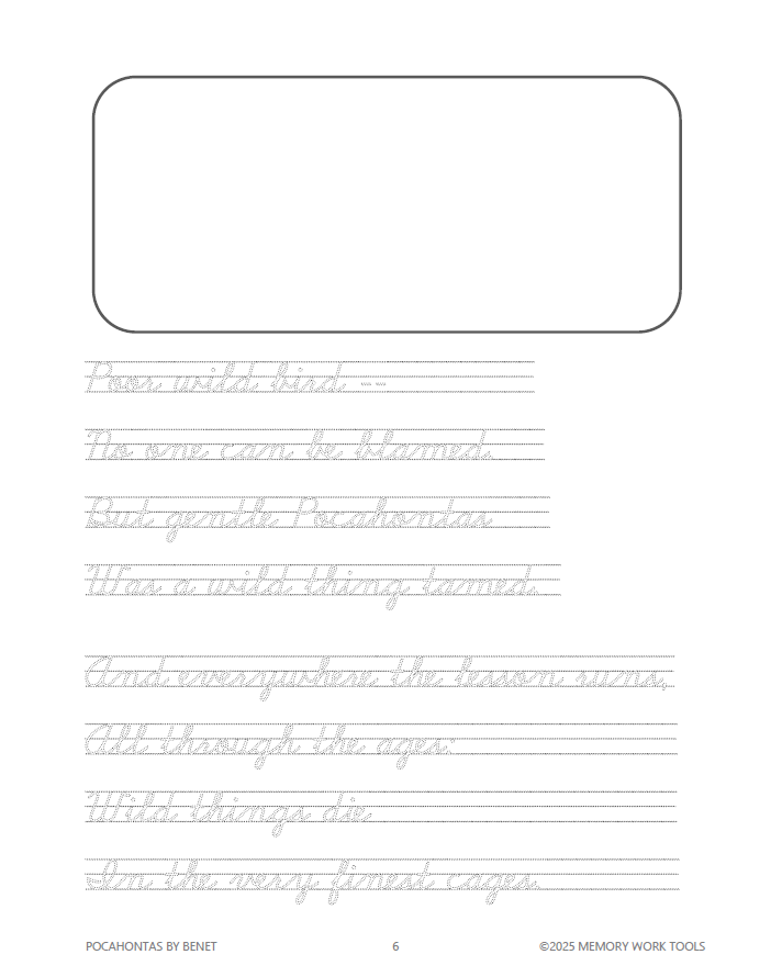 Poetry - Pocahontas by Rosemary Carr Benet