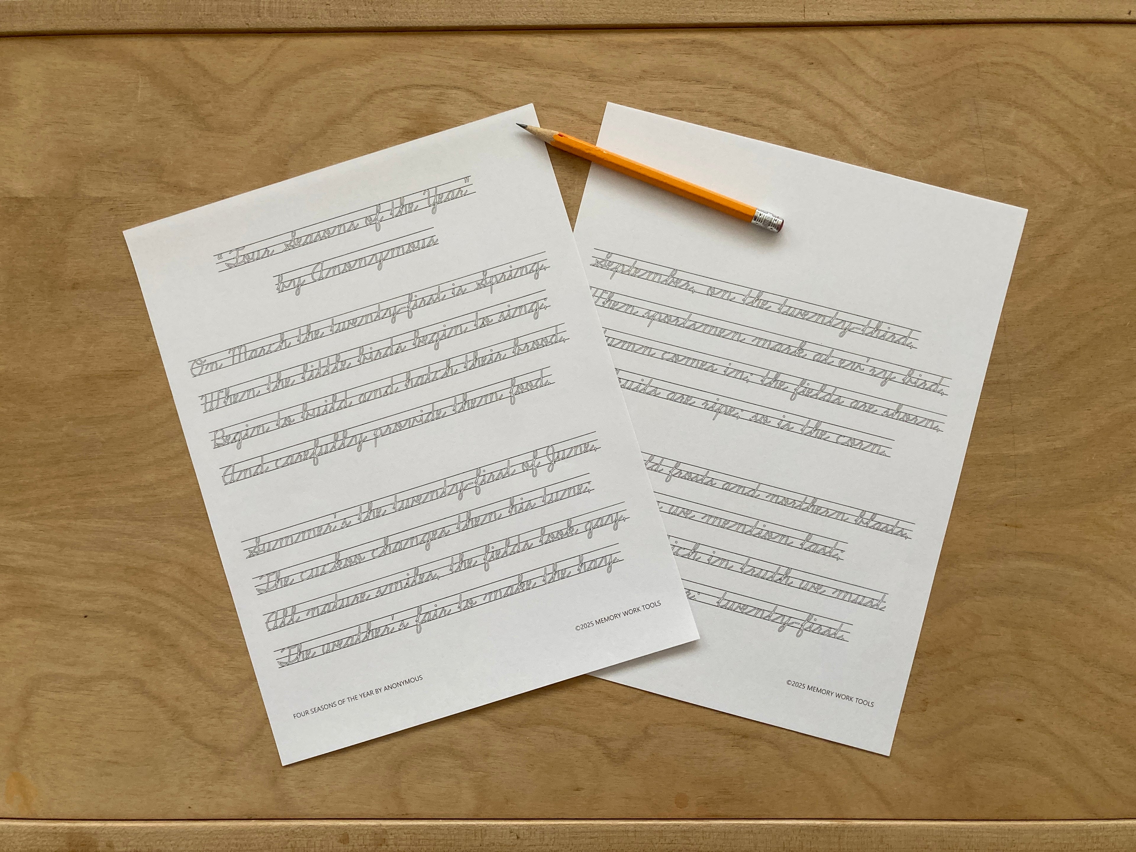 Poetry - Four Seasons of the Year by Anonymous