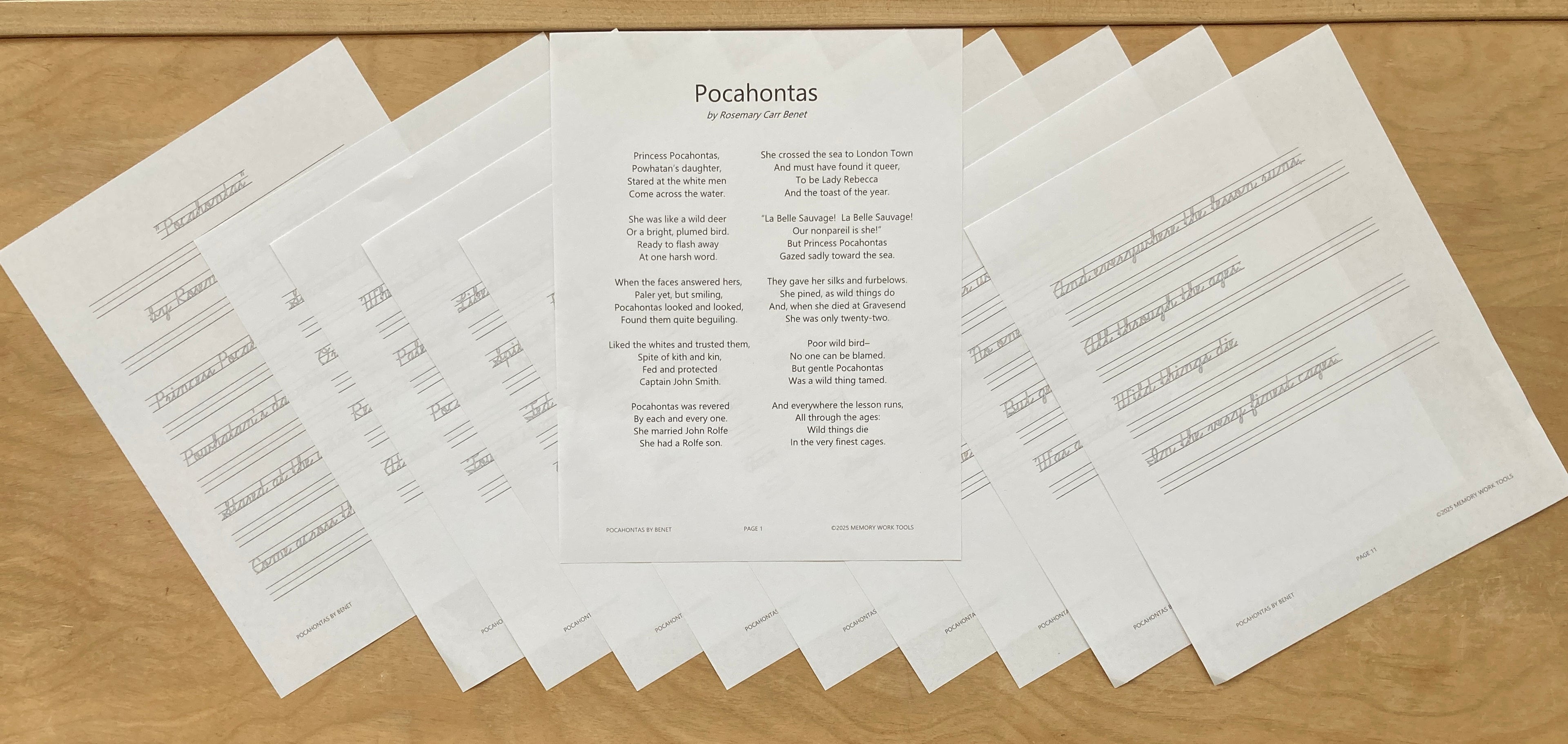 Poetry - Pocahontas by Rosemary Carr Benet