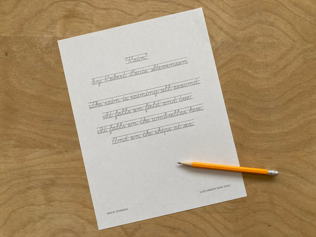 Poetry - Rain by Robert Louis Stevenson